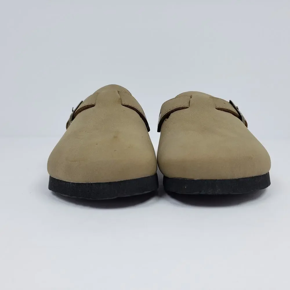 Maui Island Sherry Toddler Kids Size 11 Taupe Tan Slip On Casual Mule Sandals